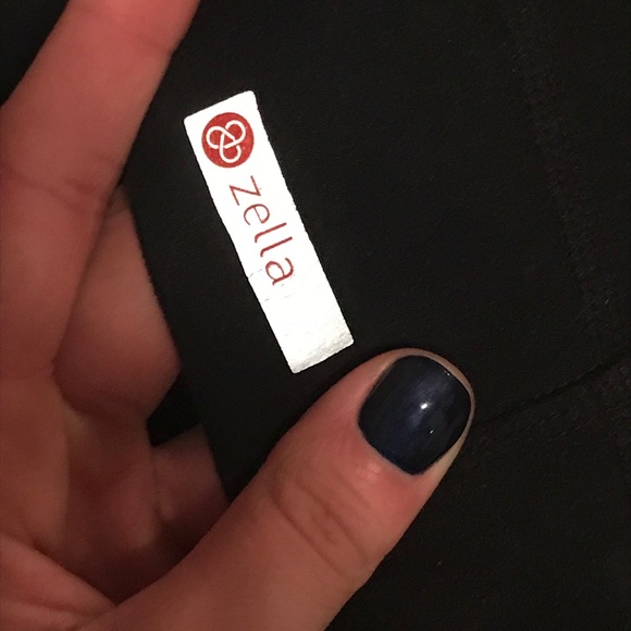 Zella Mesh Black Leggings - Picture 3 of 4